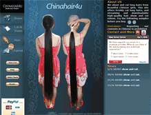 Tablet Screenshot of chinahair4u.com